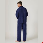 Contare Flannnelette Long PJ Print - navy print